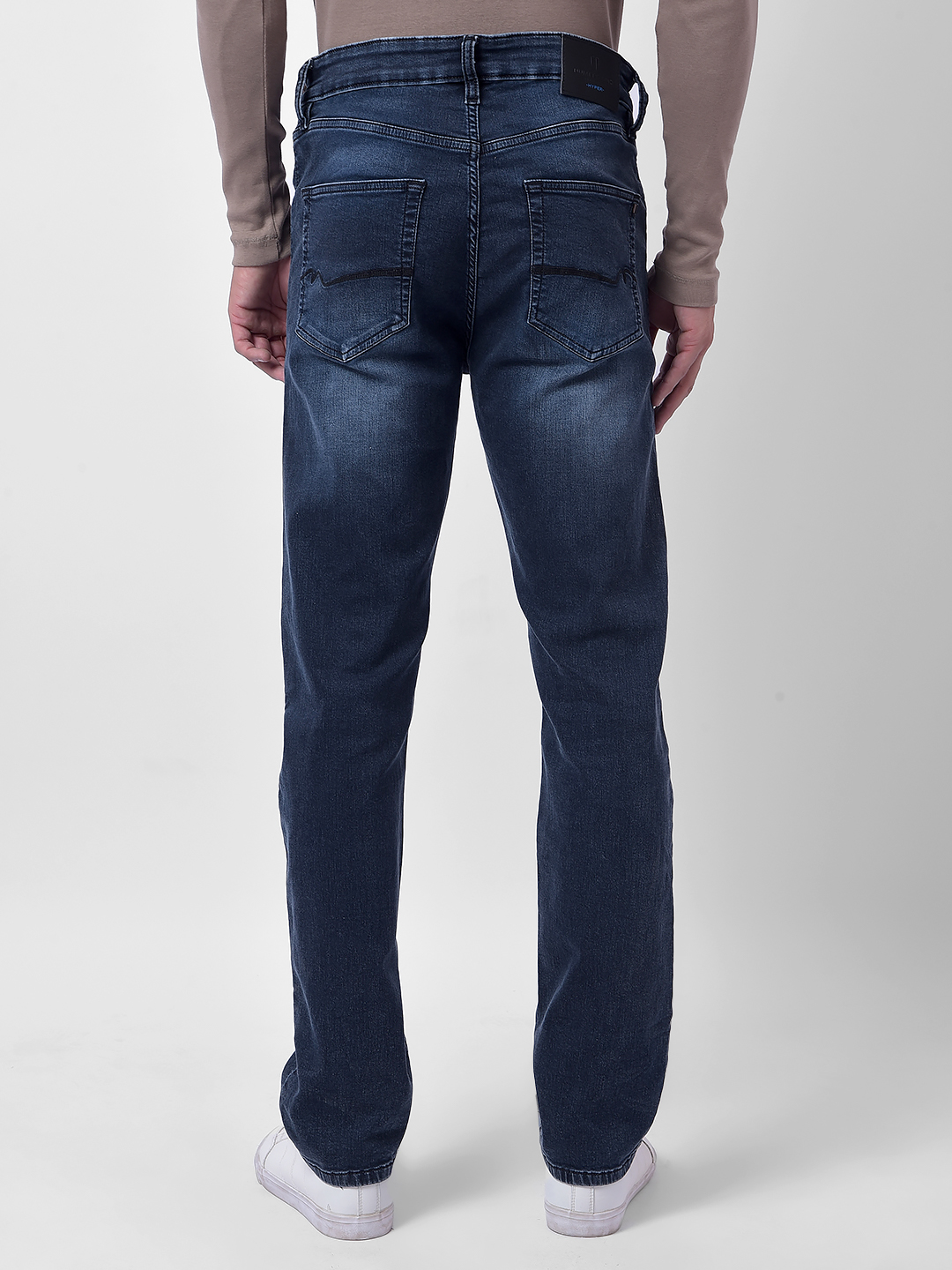 Numero Uno Men Dark Blue Slim Fit Mid Rise Sustainable Jeans